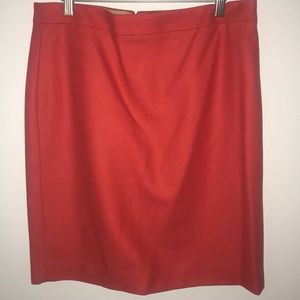 J Crew Factory Wool Blend Pencil Skirt